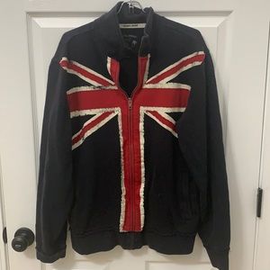 Vintage guess jeans Union Jack full zip hoodie.